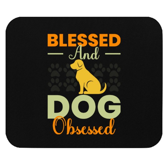 Blessed & Dog Obsessed Owners Pet Lover Gift Ideas Mouse Pads