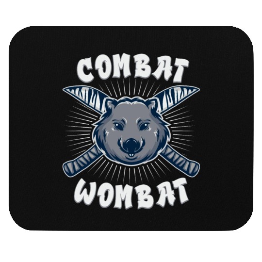 Combat Wombat For A Wombats Lover Mouse Pads