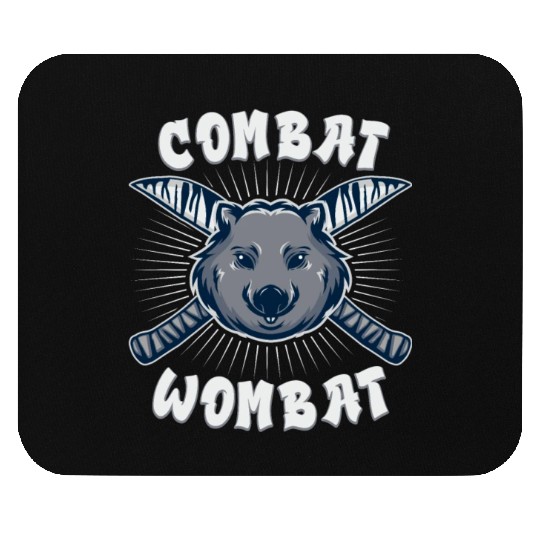 Combat Wombat For A Wombats Lover Mouse Pads