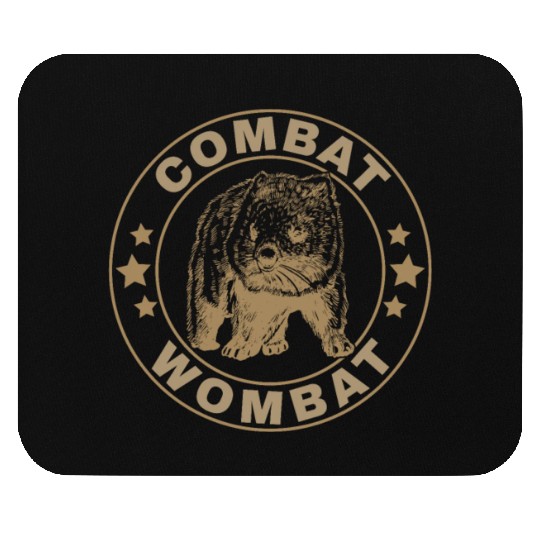 Combat Wombat For A Wombats Lover Mouse Pads