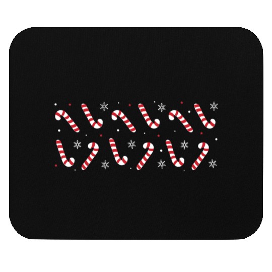 Christmas Candy Canes Mouse Pads
