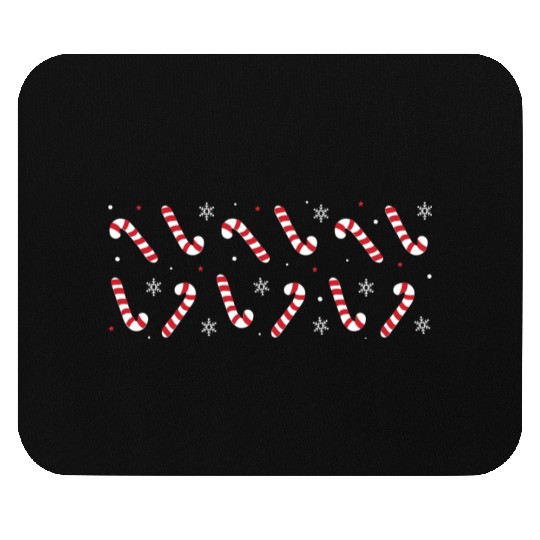 Christmas Candy Canes Mouse Pads