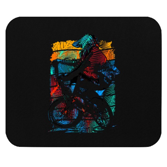 Retro Beach Bmx Bike - Vintage Bmx Racing Mouse Pads