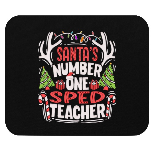 Santas Number One SPED Teacher Special Education Mouse Pads