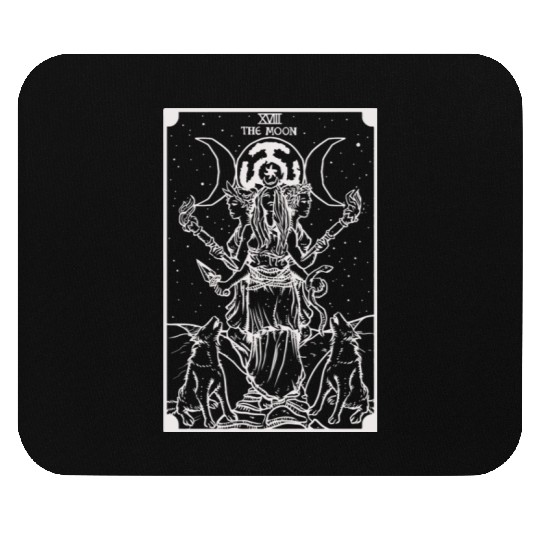 Hecate Triple Moon Goddess Witch Hekate Wheel Taro Mouse Pads