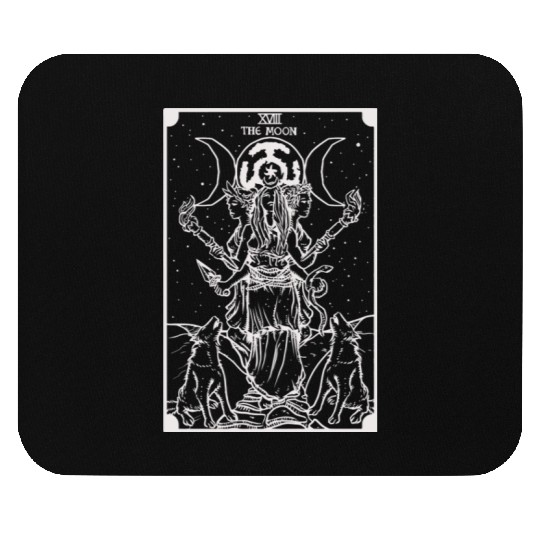 Hecate Triple Moon Goddess Witch Hekate Wheel Taro Mouse Pads
