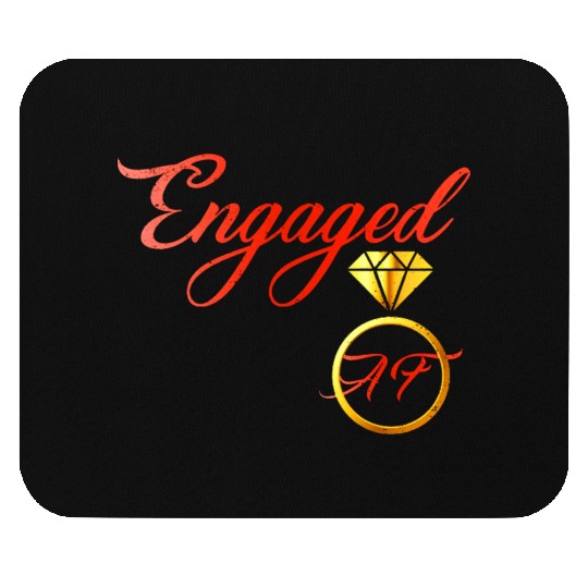 engaged af engagement valentines day Mouse Pads
