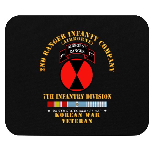 Army 2nd Ranger Inf Company 7th ID w KOREA SVC Mouse Pads
