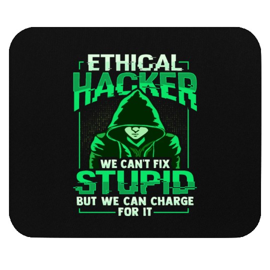 Ethical Hacker White Hat Hacker Cybersecurity Mouse Pads