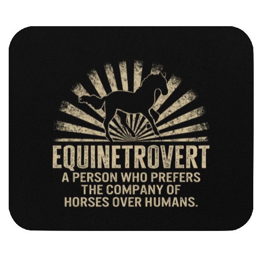 Cowboy Mouse Pads, Equinetrovert Funny Equestrian