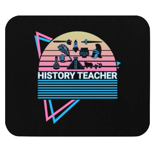 History Teacher Retro Mouse Pads