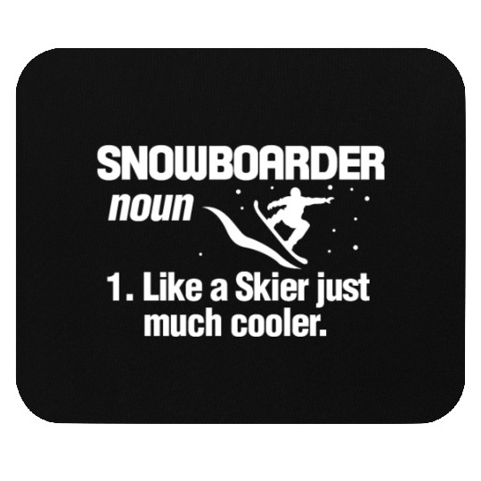 Snowboarder Definition Mouse Pads