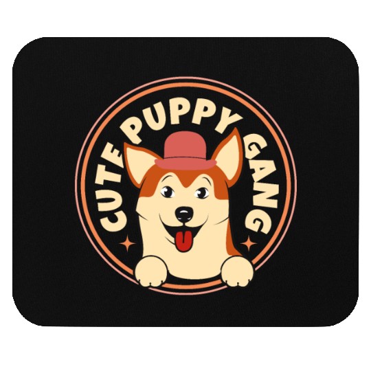 Cute Puppy gang Mouse Pads