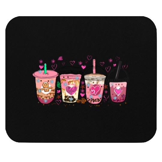 Valentine latte coffee lover, Valentine coffee Mouse Pads