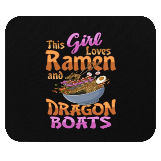 Ramen and Dragon Boat Racing Design for Dragon Mouse Pads