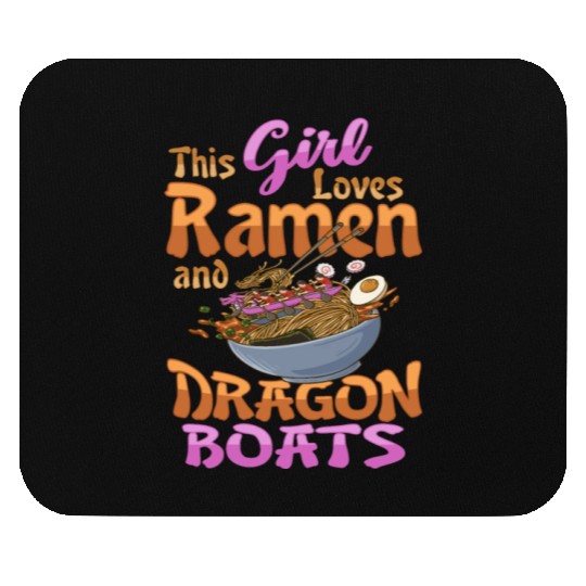 Ramen and Dragon Boat Racing Design for Dragon Mouse Pads