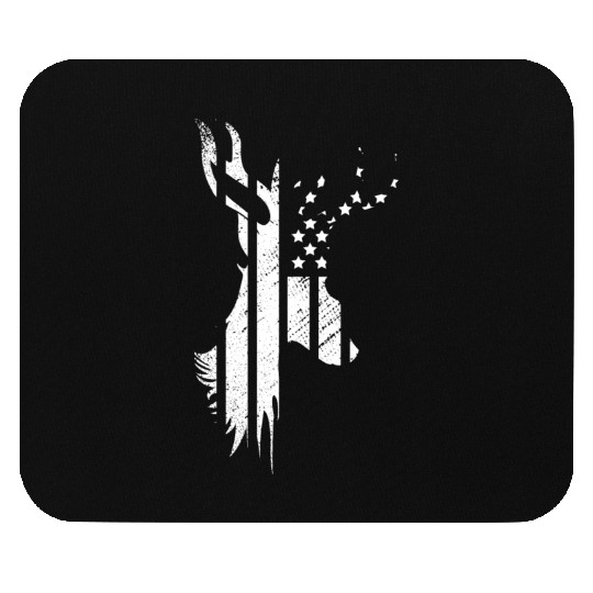 Camouflage Flag Deer Hunting America Flag Mouse Pads