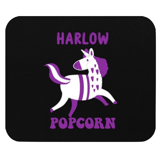 Harlow And Popcorn Merch Popcorn The Pony Mouse Pads