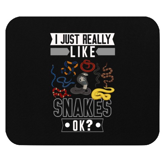 Funny Snake Lover Reptile Girls Boys Mouse Pads