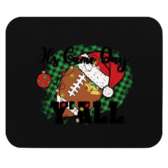 I's Game Day Y'All Santa Football America Mouse Pads