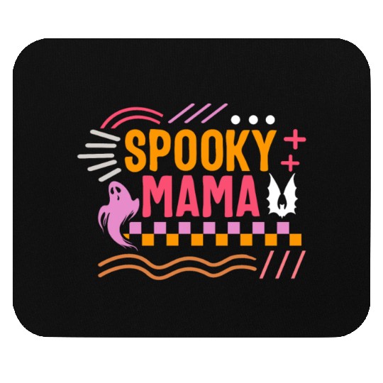 Thanksgiving Halloween Mouse Pads, Spooky Mama Ghost