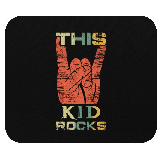 Vintage Rock Sign Rock Hand Metal Kid Mouse Pads