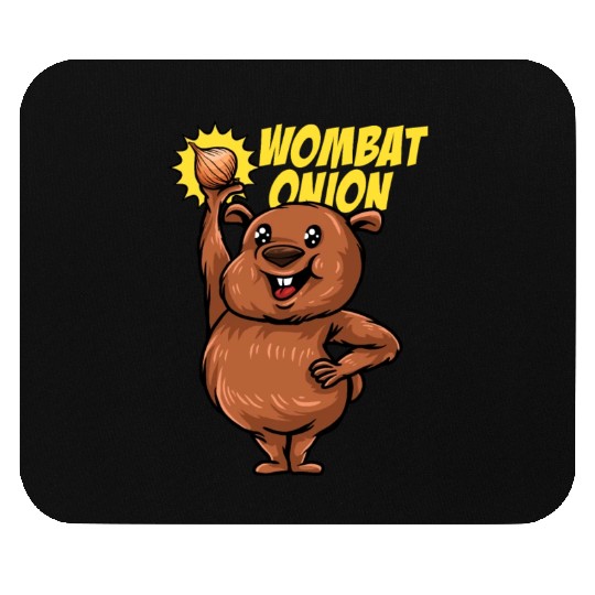 Wombat Onion - Wombat Onion Mouse Pads