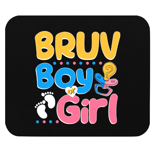 Pink or Blue Bruv Loves You Best Brother Ever Big Mouse Pads