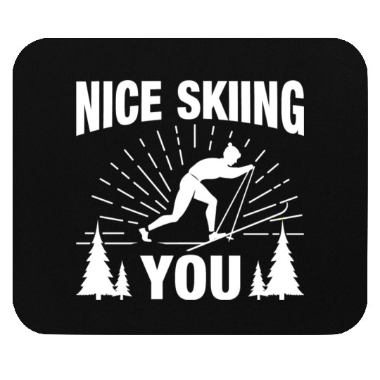 Skiier Sport Lifestyle Winter Ski Apparel Gifts Mouse Pads