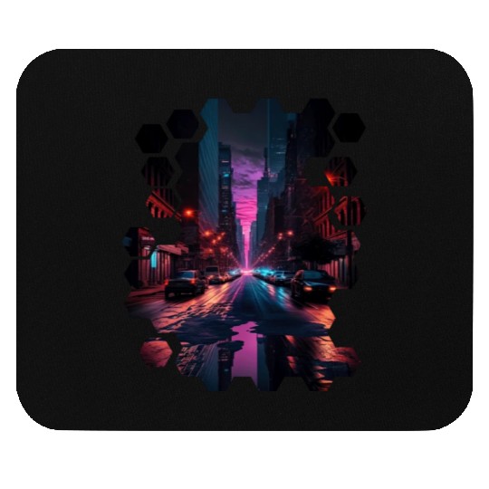 New York Vaporwave Aesthetic Retro Style Love NY Mouse Pads