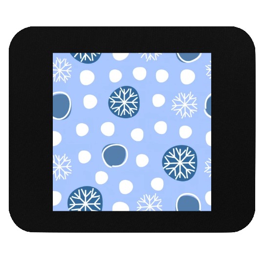 Winter Snowflakes Pattern Mouse Pads
