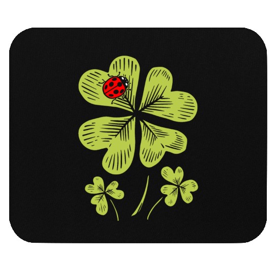 Ladybug St. Patricks Day Bug Catcher Entomologist Mouse Pads