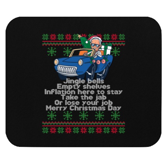 Jingle Bells Empty Shelves Inflation Here Funny Ch Mouse Pads