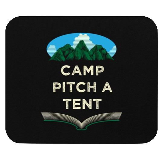 Camp Pitch a Tent Summer Camping Tropical Camper W Mouse Pads