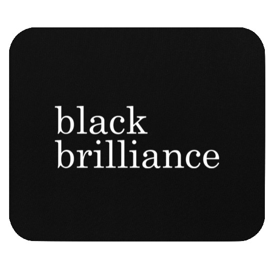 Black Brilliance Funny Apparel Mouse Pads