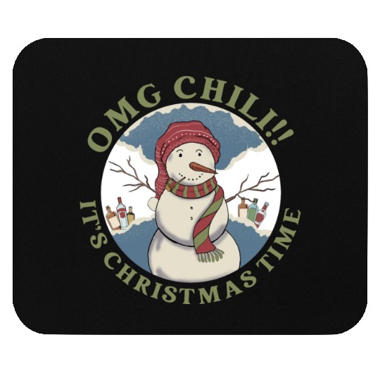 Omg Chili!! It's Christmas Time Apparel Mouse Pads