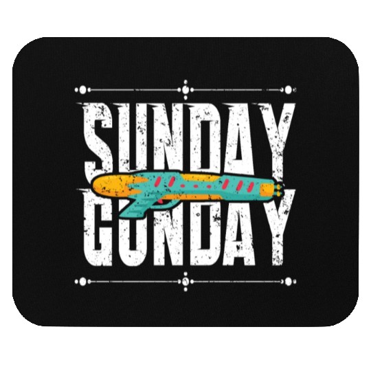 Sunday Gunday Gun Shooting Pistol Firearms Mouse Pads