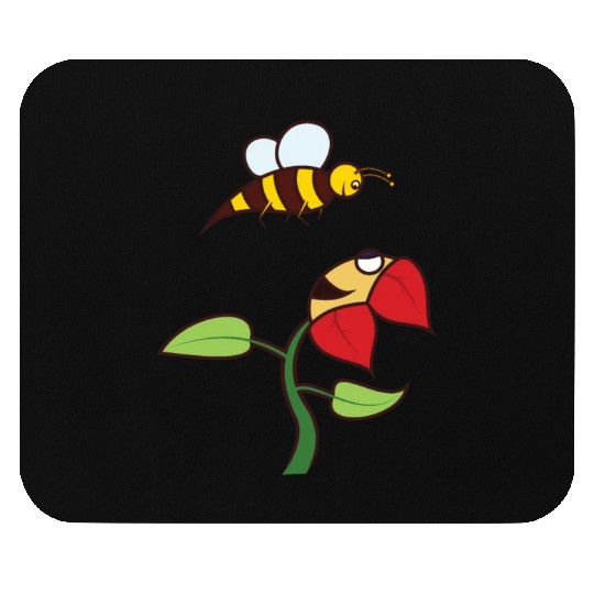 bee flower amazon Mouse Pads