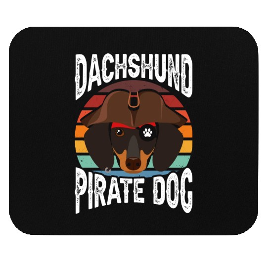Dachshund Pirate Dog Mouse Pads