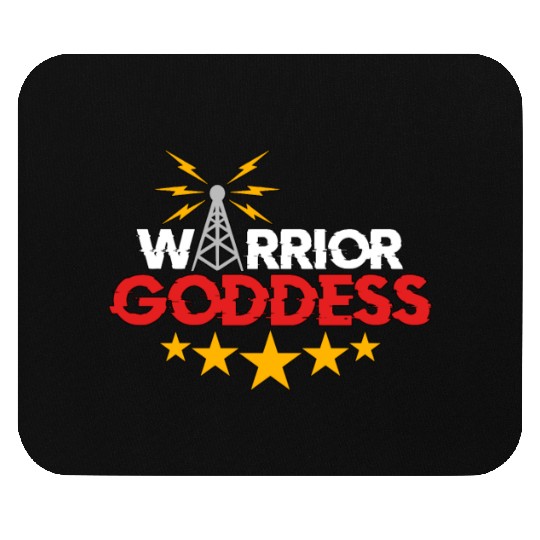 Ham Radio Warrior Goddess Frequency Radio Tower Mouse Pads