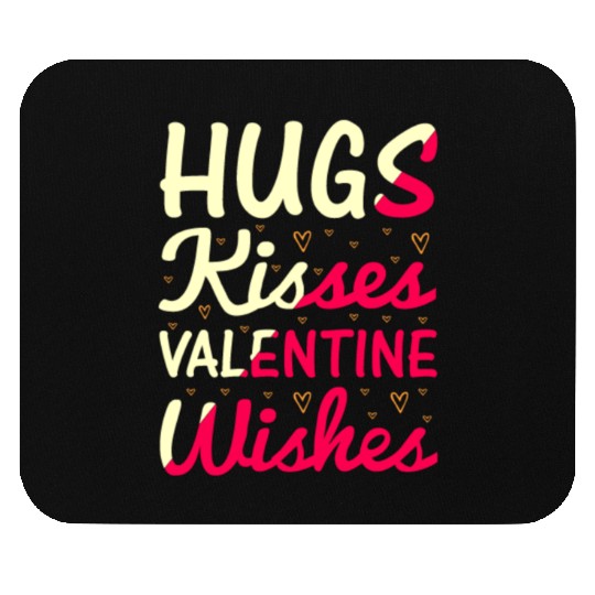 Hugs Kisses valentine Wishes ,Valentine's Day Mouse Pads