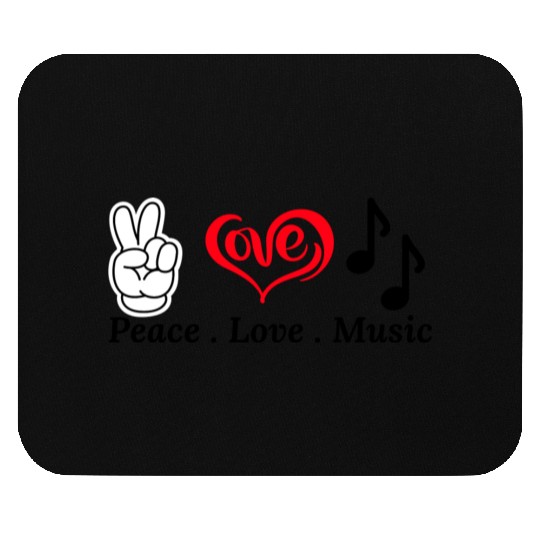 Peace ,Love , Music Mouse Pads