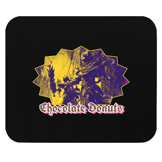 Chocolate Donuts Robots Mouse Pads