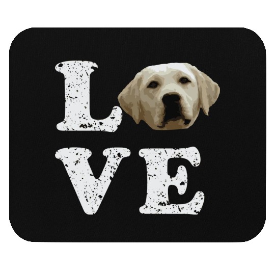 I Love My Yellow Lab Labrador Retriever Dog Mouse Pads