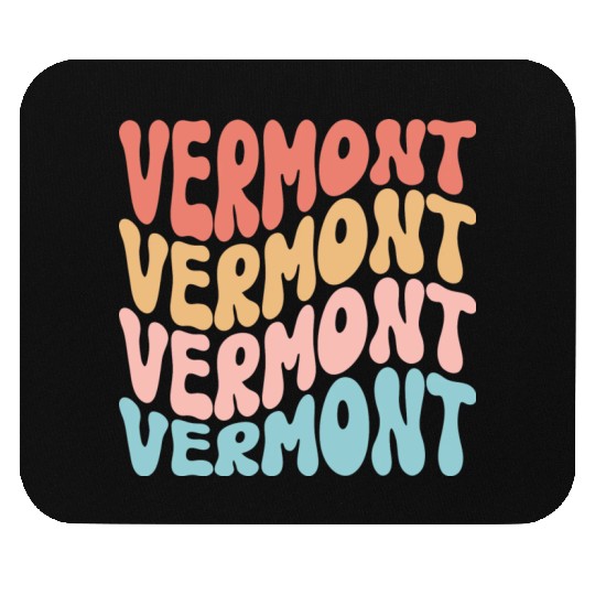 Retro Vermont Use State Mouse Pads