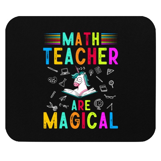 Math Teacher Unicorn Mouse Pads