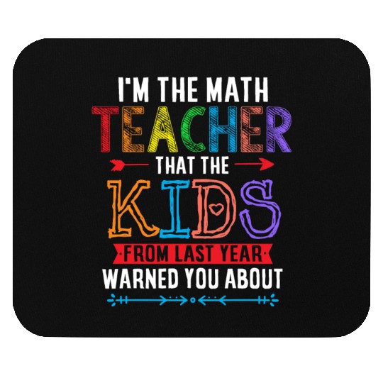 Math Teacher Unicorn Mouse Pads