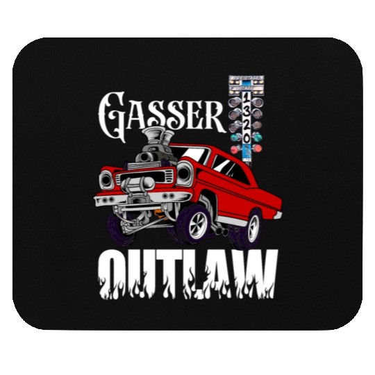 Gasser Outlaw Class Vintage Drag Racing Race Car Mouse Pads