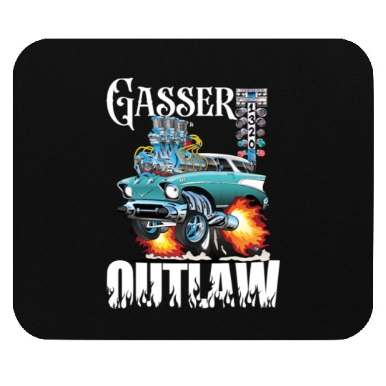 Gasser Outlaw Class Vintage Drag Racing Race Car Mouse Pads