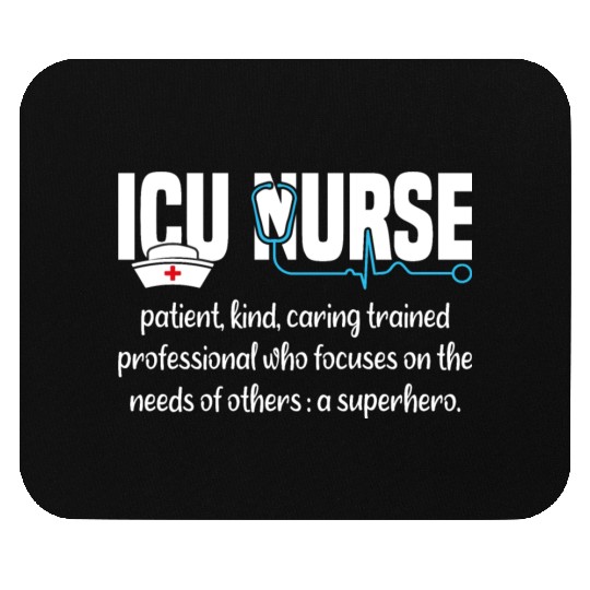 ICU Nurse Definition Mouse Pads